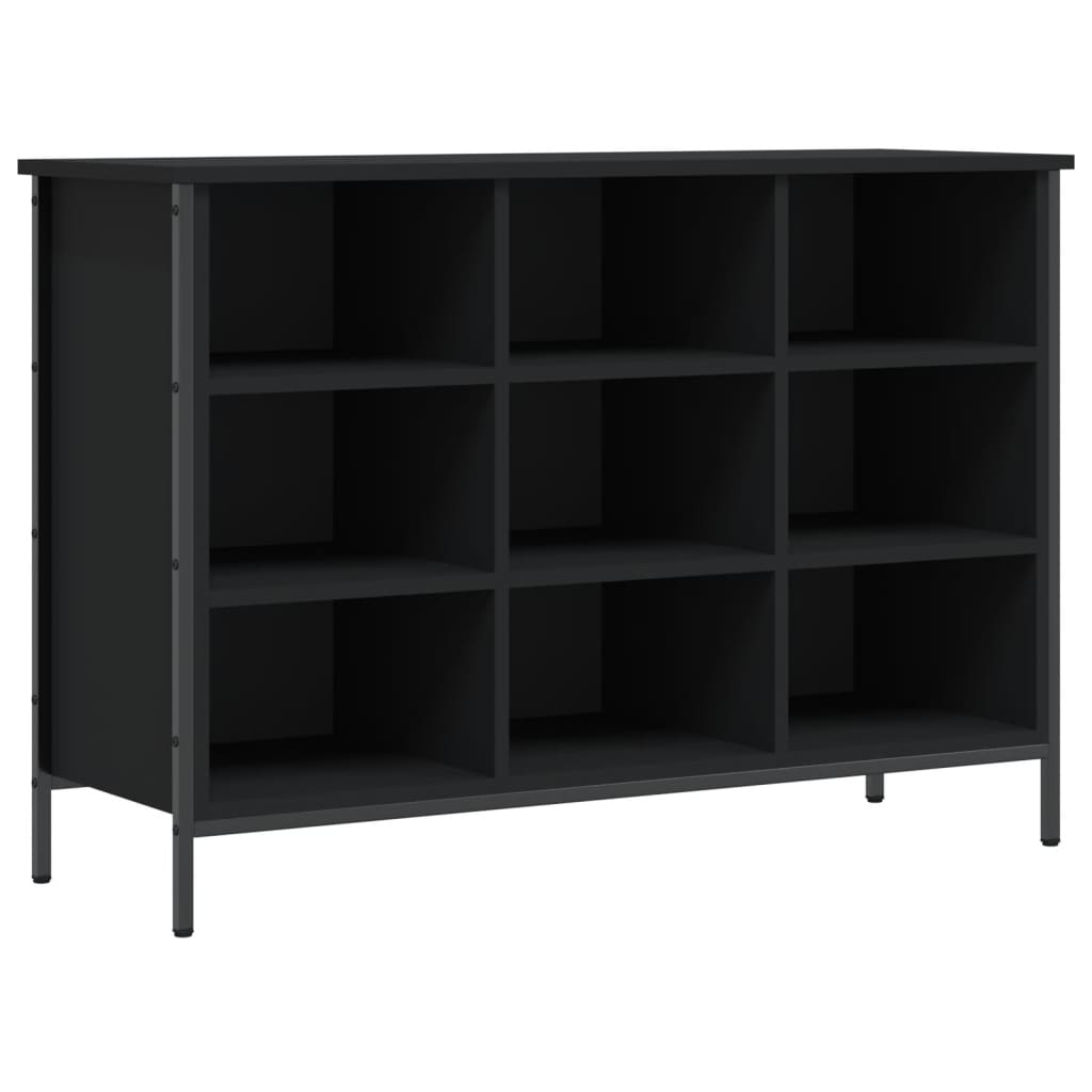 Vidaxl Cabinet da scarpe 100x35x70 cm Proprieted Black