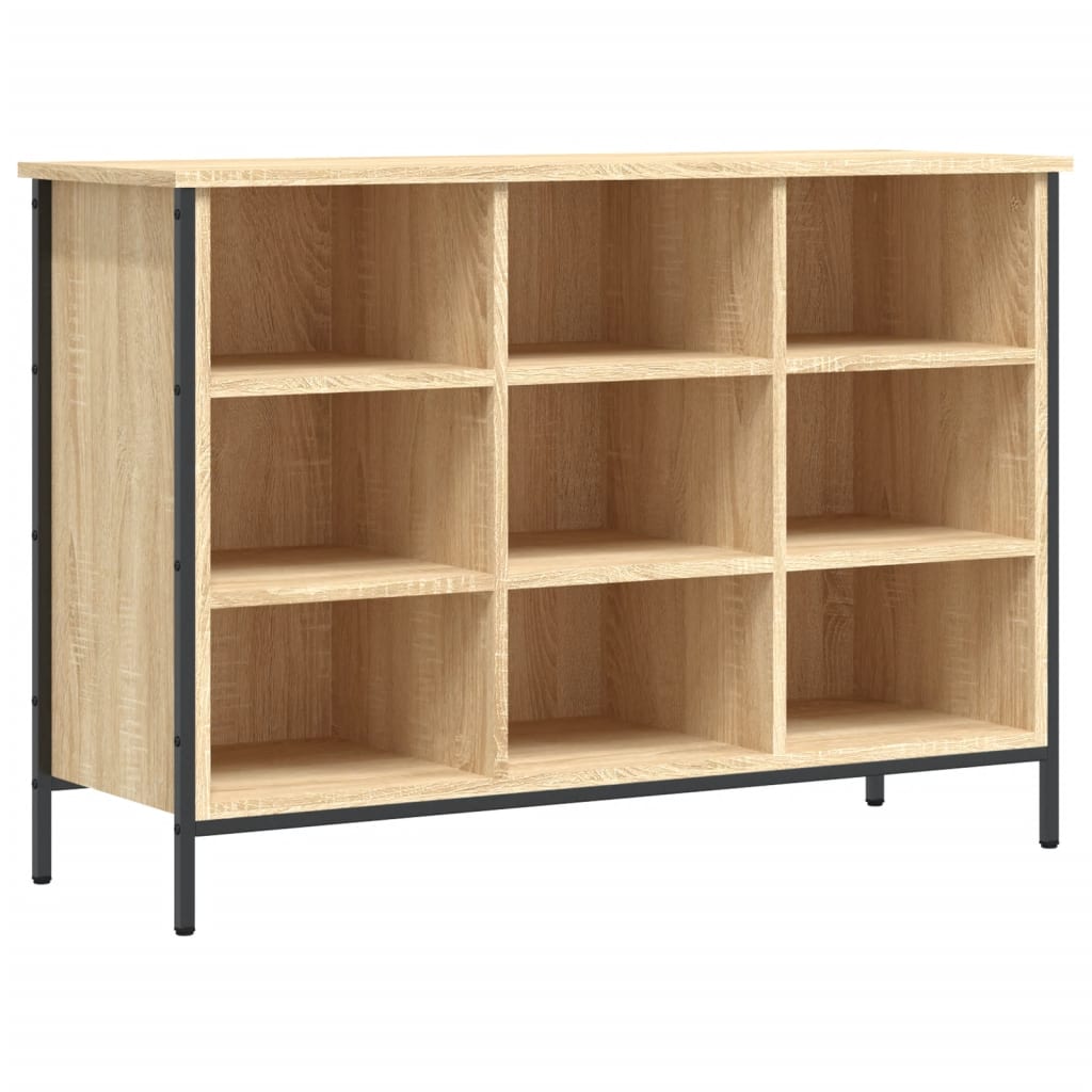Vidaxl Cabinet da scarpe 100x35x70 cm Properpata in legno Oak colorato