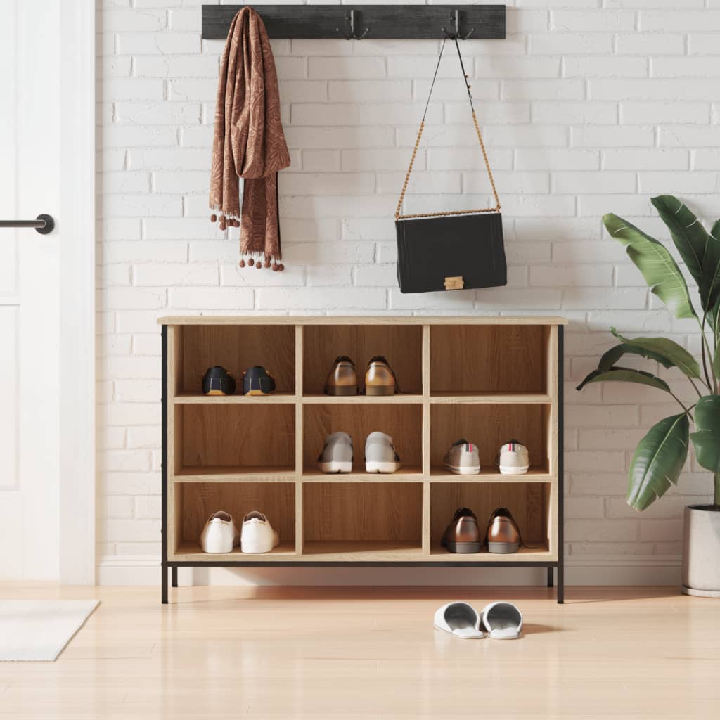 Vidaxl Cabinet da scarpe 100x35x70 cm Properpata in legno Oak colorato