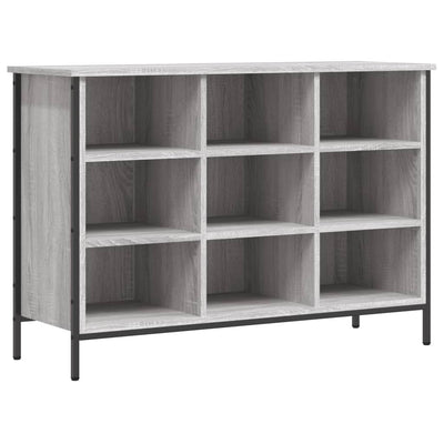 Vidaxl Cabinet da scarpe 100x35x70 cm Colore in rovere Sonoma in legno Grigio