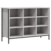 Gabinete de zapatos Vidaxl 100x35x70 cm de madera propiedad de madera de ok gris de roble