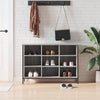 Gabinete de zapatos Vidaxl 100x35x70 cm de madera propiedad de madera de ok gris de roble
