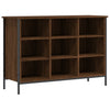 Gabinete de zapatos Vidaxl 100x35x70 cm Corte de madera de madera de roble de madera