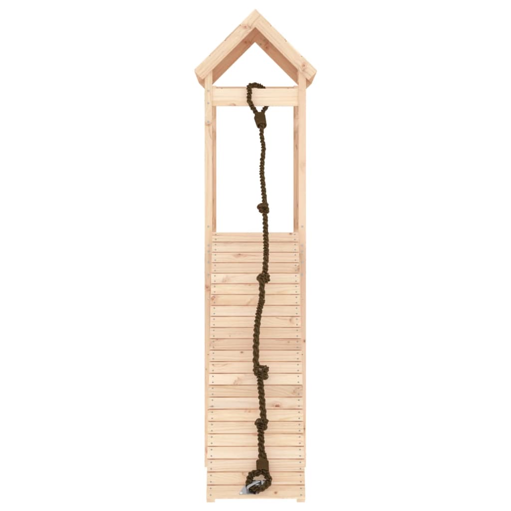 Vidaxl Speelhuis con pino sólido de la pared trepadora
