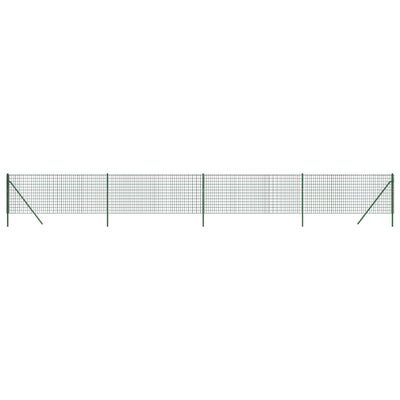 Vidaxl Mesh Mesh Fet 1x10 M Galvanized Steel Green