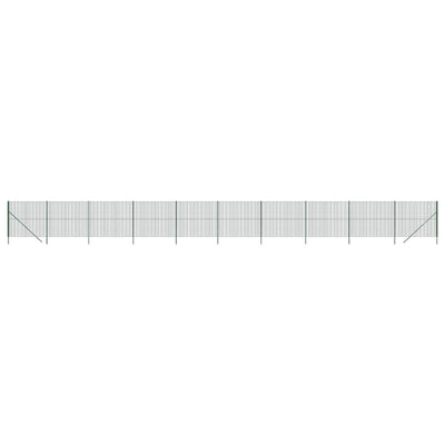 Vidaxl Mesh Mesh FET 2.2x25 M M M de acero galvanizado verde