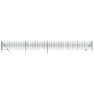 Vidaxl Mesh Mesh Fet 1x10 M Galvanized Steel Green