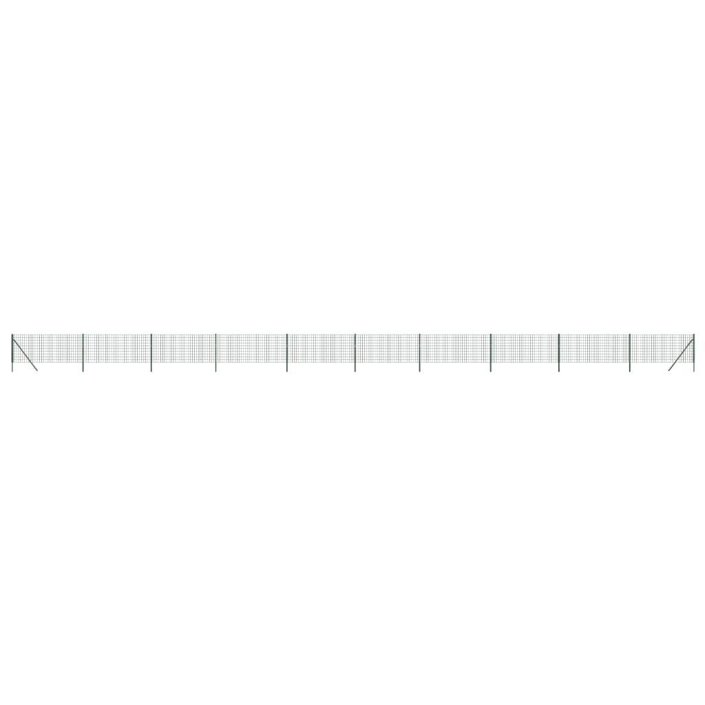 Vidaxl Mesh Mesh FET 0.8x25 M Galvanized Steel Green