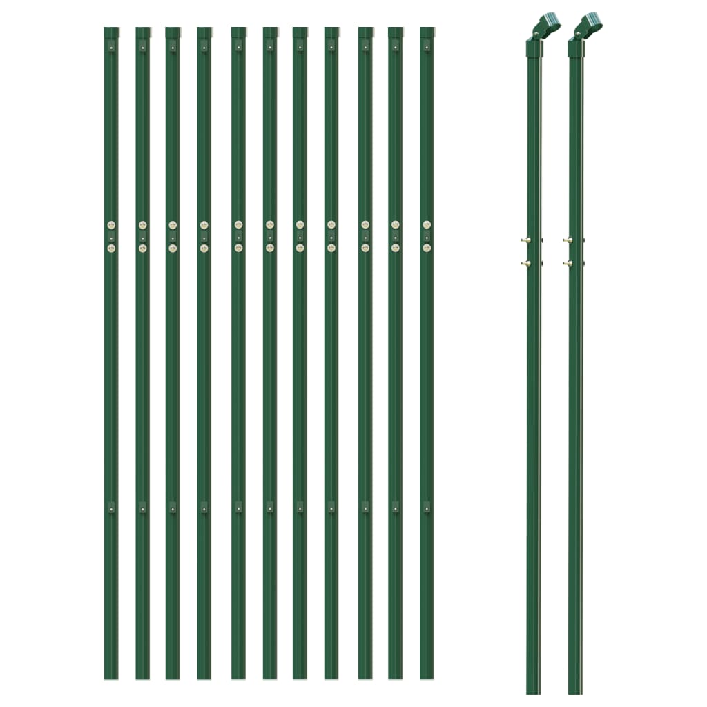 Vidaxl Mesh Mesh FET 1x25 M Galvanizado de acero verde