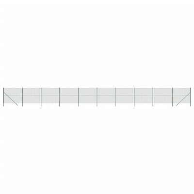 Vidaxl Mesh Mesh FET 1.4x25 M M M de acero galvanizado verde