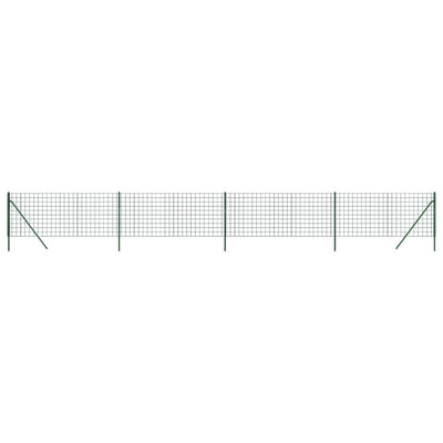 Vidaxl draadgaashek 0,8x10 m gegalvaniseerd staal groen