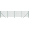 Vidaxl Mesh Mesh FET 1.4x10 M de acero galvanizado verde