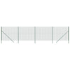 Vidaxl Mesh Mesh FET 1.8x10 M de acero galvanizado verde