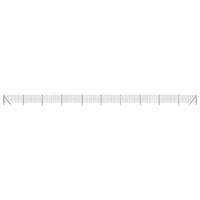 Vidaxl draadgaashek 0,8x25 m gegalvaniseerd staal groen