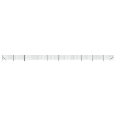 Vidaxl draadgaashek 1,1x25 m gegalvaniseerd staal groen