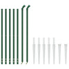 Vidaxl draadgaashek met grondankers 0,8x10 m groen