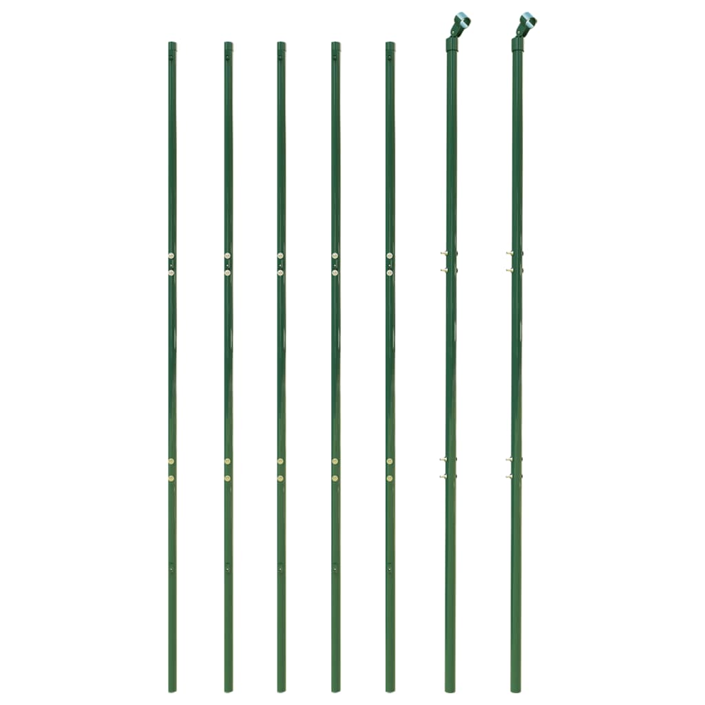 Vidaxl draadgaashek met grondankers 1,4x10 m groen
