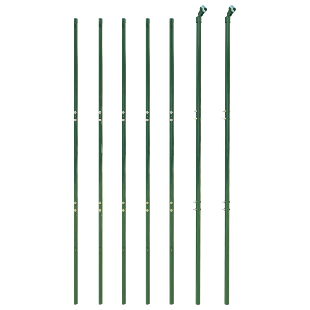 FET de malla de alambre de Vidaxl con anclajes de tierra 1.8x10 m verde