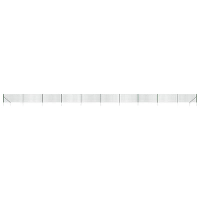Vidaxl draadgaashek met grondankers 0,8x25 m groen