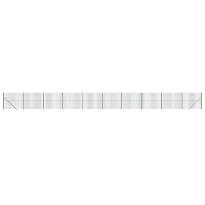 VidaXL Draadgaashek met grondankers 1,6x25 m groen