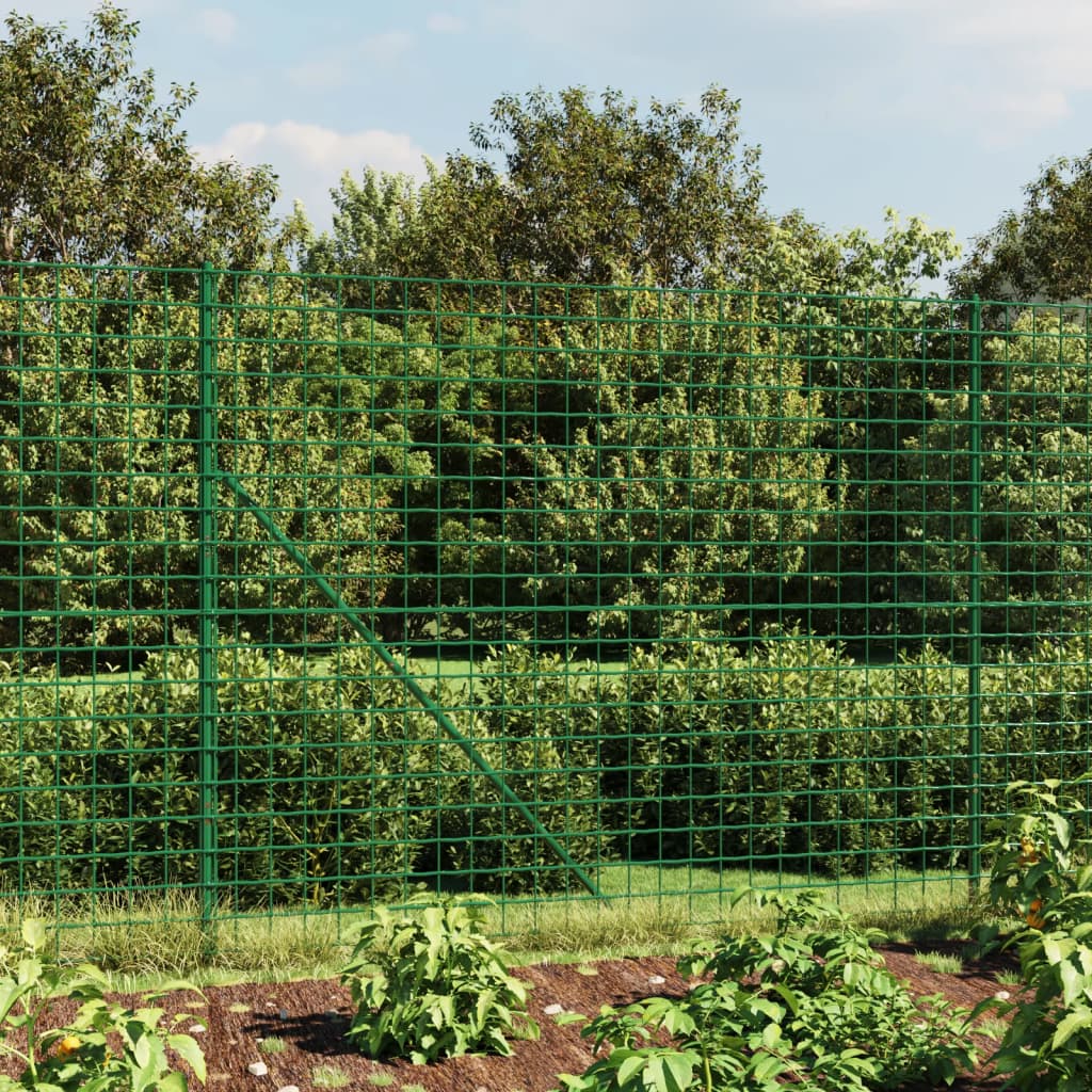 Vidaxl draadgaashek met grondankers 1,8x10 m groen