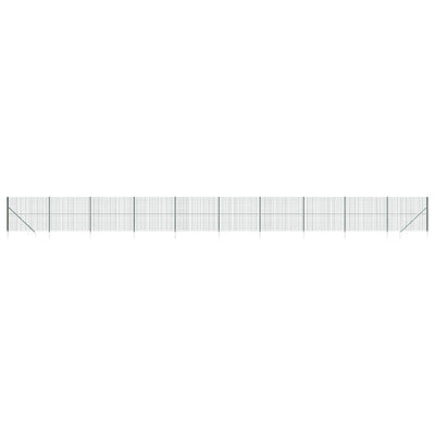 VidaXL Draadgaashek met grondankers 1,6x25 m groen