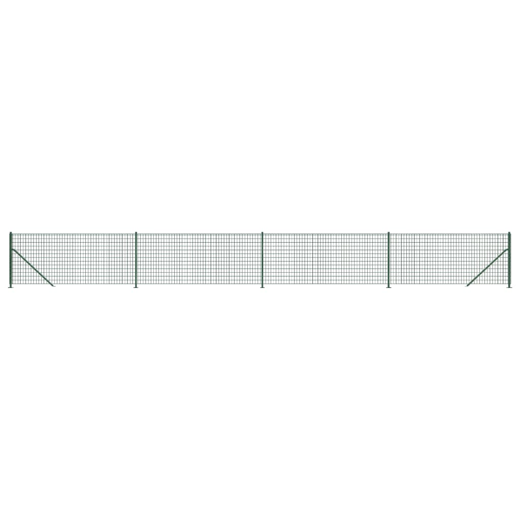 Vidaxl Mesh cerca con Flens 1x10 m verde