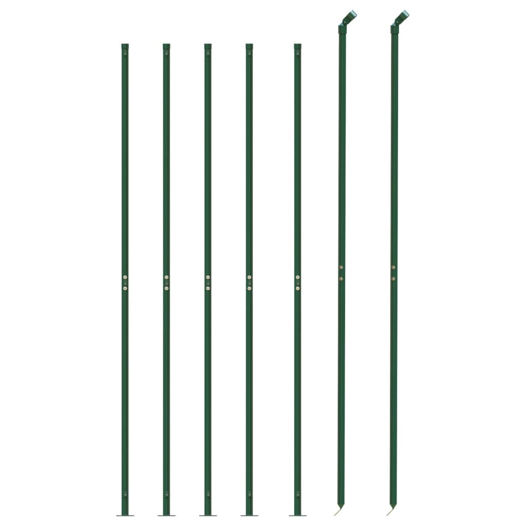 Vidaxl draadgaashek met flens 1,6x10 m groen