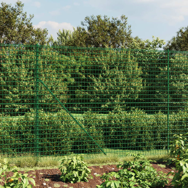 Vidaxl draadgaashek met flens 1,6x10 m groen