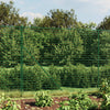Vidaxl draadgaashek met flens 1,6x10 m groen