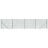 Vidaxl draadgaashek met flens 1,8x10 m groen