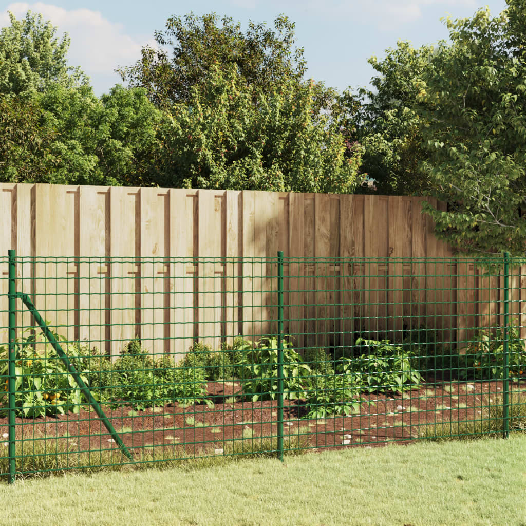 Vidaxl draadgaashek met flens 0,8x25 m groen