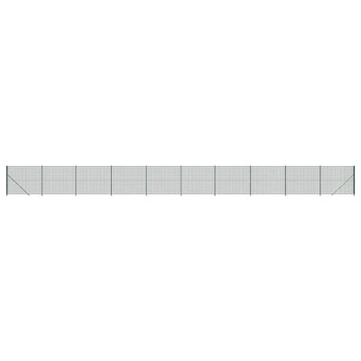 FET de malla de alambre de Vidaxl con brida de 1.4x25 m verde
