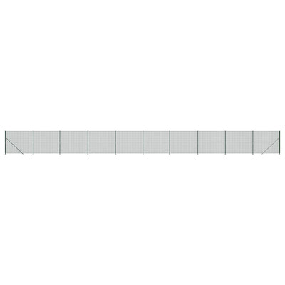 FET de malla de alambre de Vidaxl con brida 1.6x25 m verde