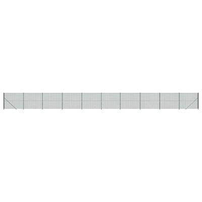 FET de malla de alambre de Vidaxl con brida de 2.2x25 m verde