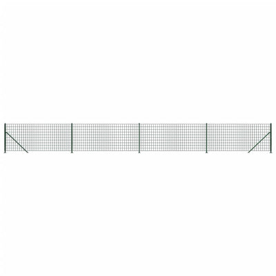 Vidaxl Mesh cerca con Flens 1x10 m verde