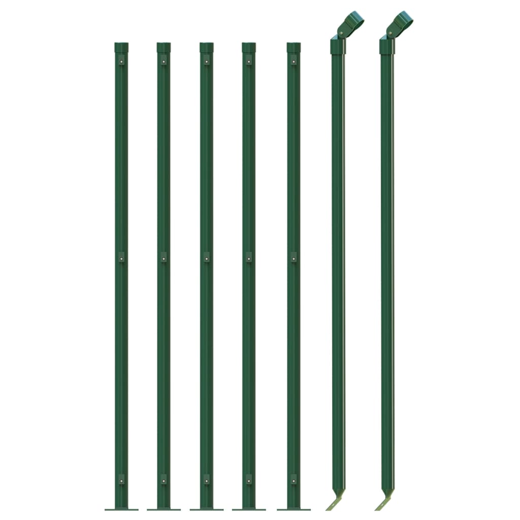 FET de malla de alambre de Vidaxl con brida 1.1x10 m verde