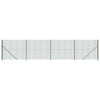 Vidaxl draadgaashek met flens 2,2x10 m groen