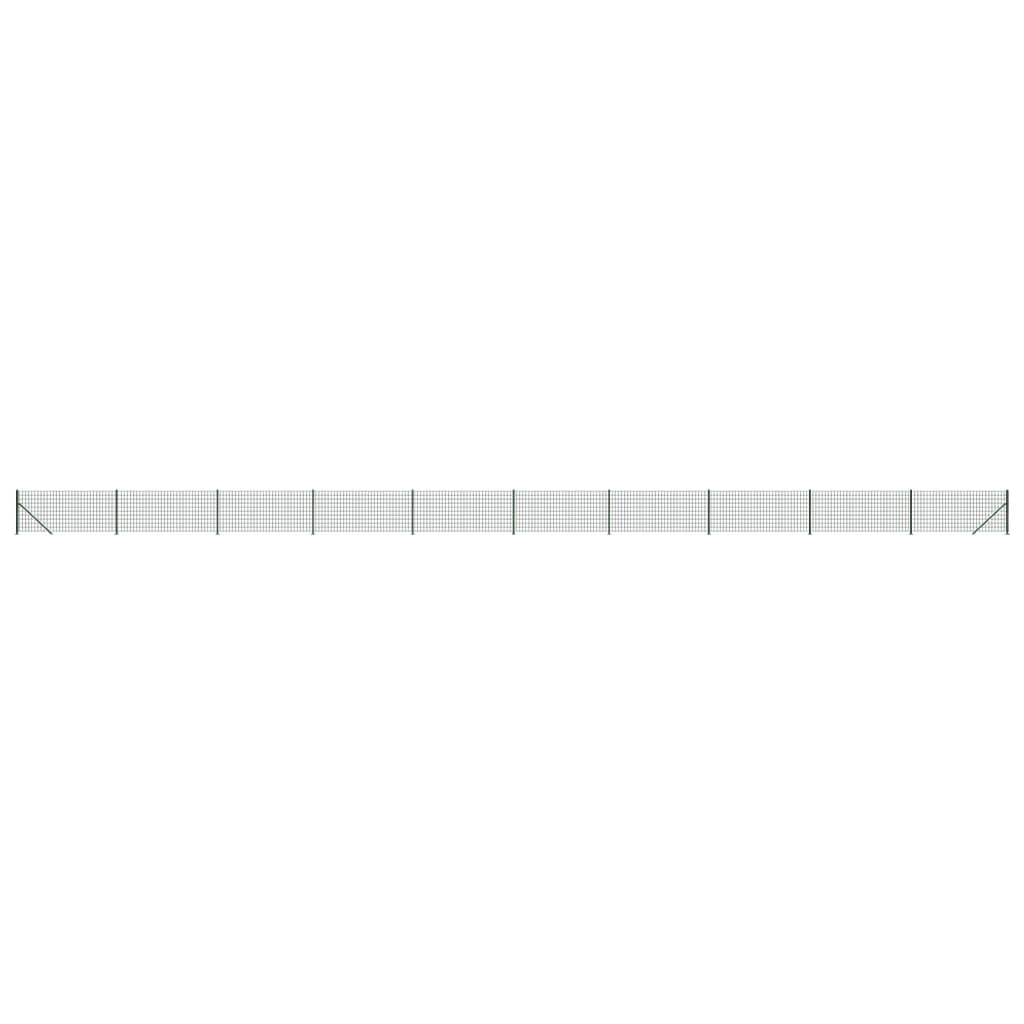 Vidaxl draadgaashek met flens 1,1x25 m groen