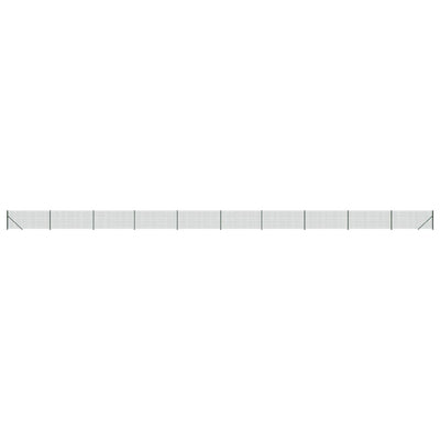 FET de malla de alambre de Vidaxl con brida 1.1x25 m verde