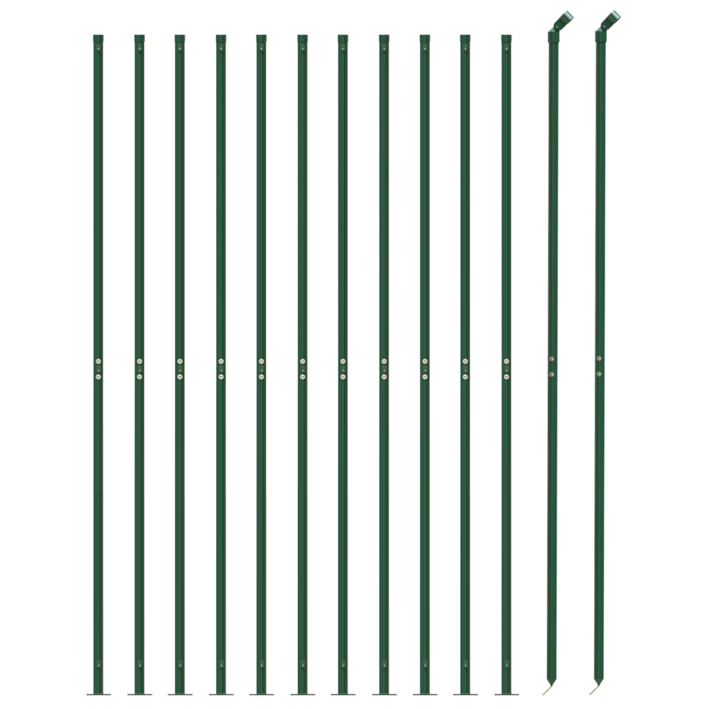 Vidaxl draadgaashek met flens 1,1x25 m groen