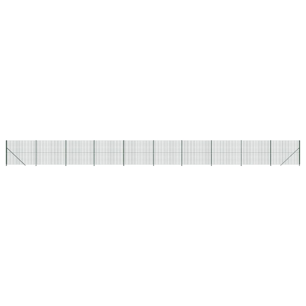 FET a rete filo Vidaxl con flangia 1.4x25 m verde