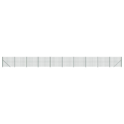 FET de malla de alambre de Vidaxl con brida de 1.4x25 m verde