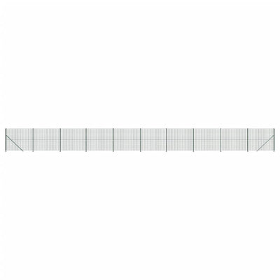 FET de malla de alambre de Vidaxl con brida 1.6x25 m verde