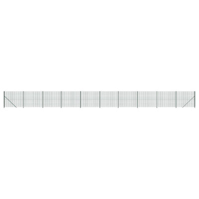FET de malla de alambre de Vidaxl con brida de 2.2x25 m verde