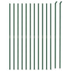 FET de malla de alambre de Vidaxl con brida de 2.2x25 m verde