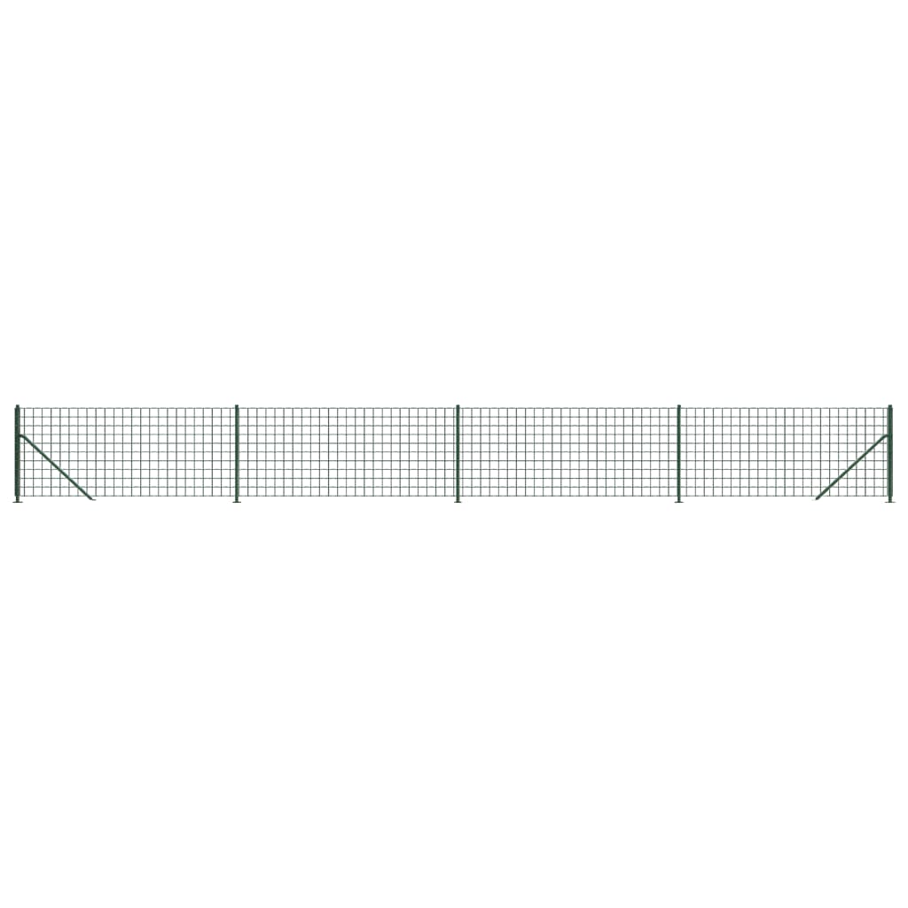 Vidaxl Mesh cerca con Flens 1x10 m verde