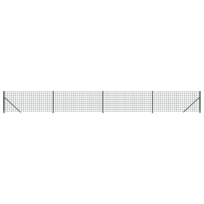 Vidaxl Mesh cerca con Flens 1x10 m verde
