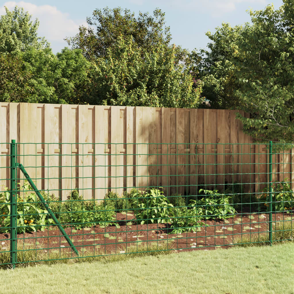 Vidaxl draadgaashek met flens 1,1x10 m groen