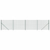 Vidaxl draadgaashek met flens 1,4x10 m groen